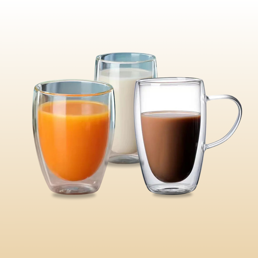 Double Wall Heat Resistant Glass Cup