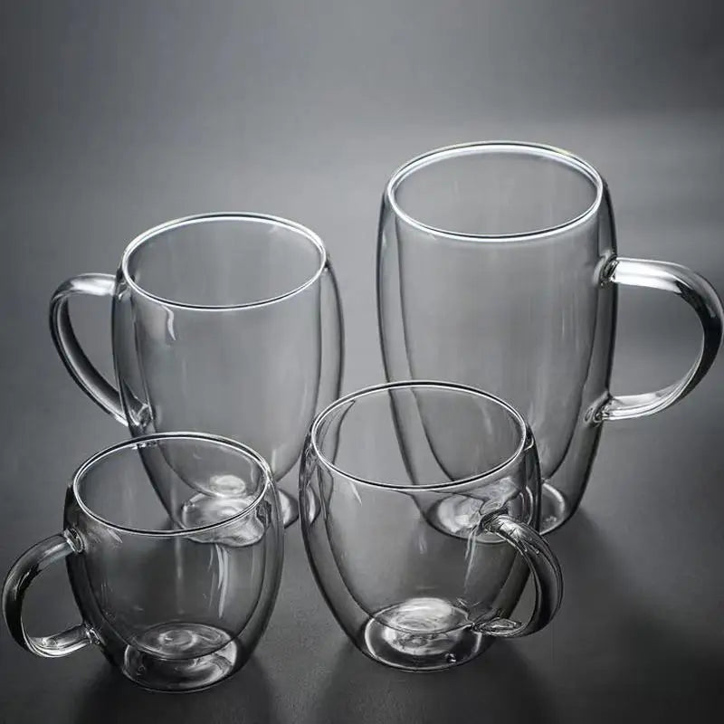 Double Wall Heat Resistant Glass Cup